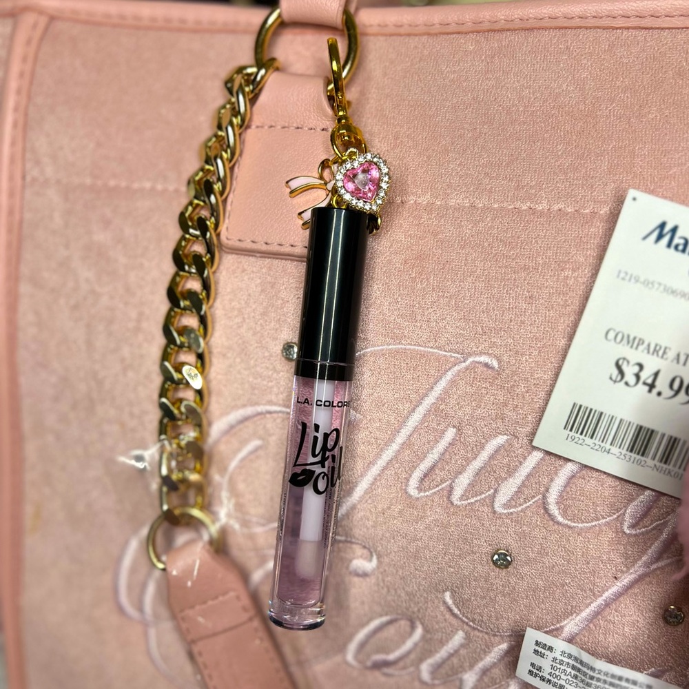 LA COLORS LIP OIL KEYCHAIN LYCHEE